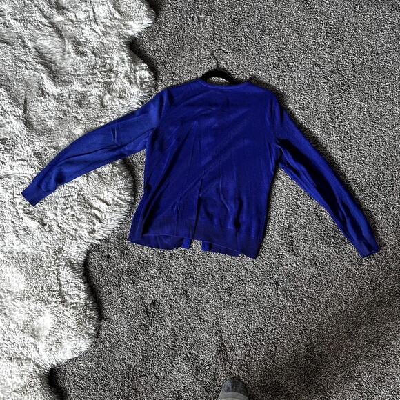 New York & Company Argyle Button Up Cardigan Sweater With Jeweled Buttons - Picture 5 of 5